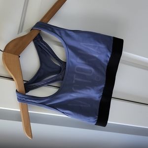 Victoria Secret periwinkle blue with black elastic band sport bra!
